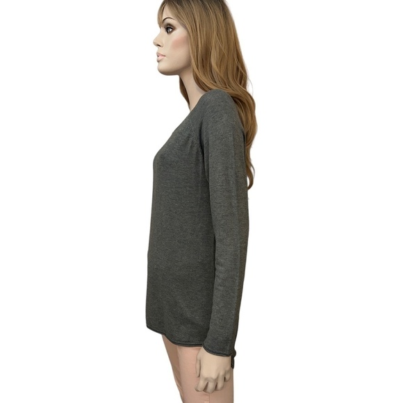 ONLY Mila Sweater Lacy Long Sleeve Pullover Knit Super Soft Viscose  Grey - Picture 6 of 13